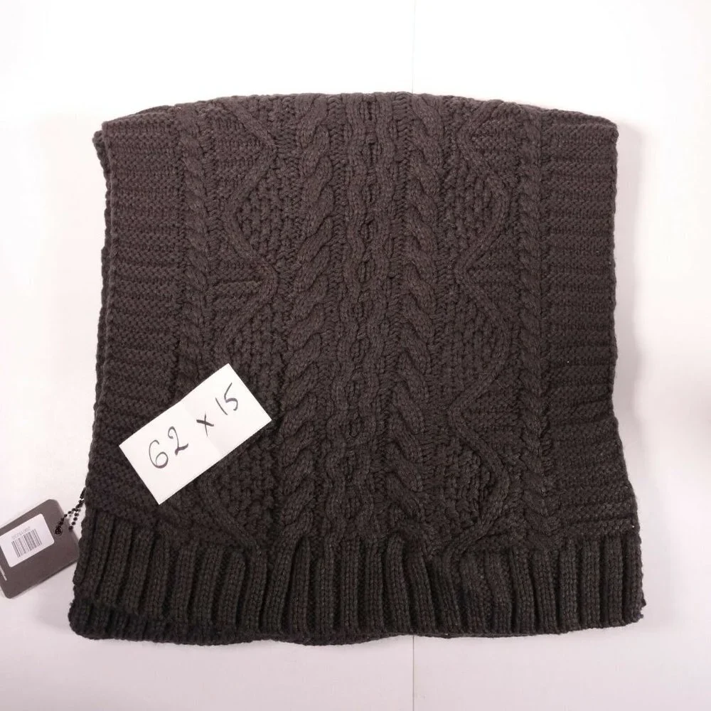 Steve Madden Men's Chunky Scarf Grey $46 MSRP